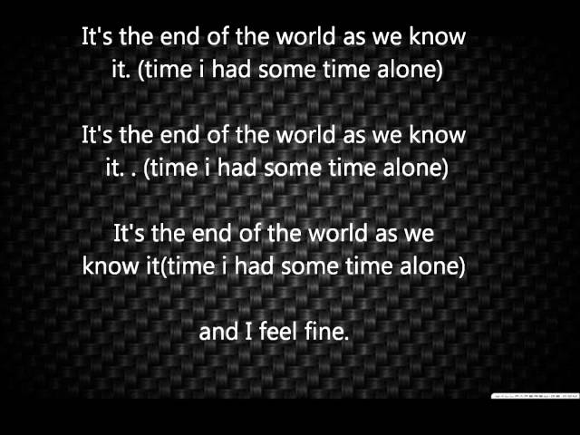 its the end of the world lyrics