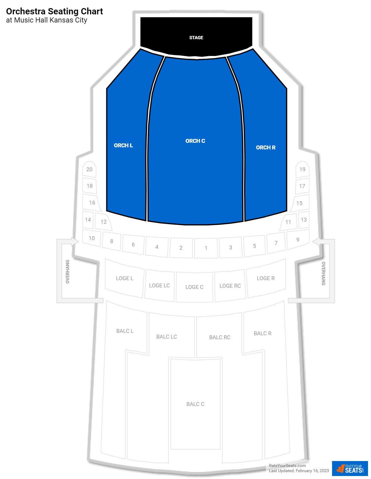 kansas city music hall seating chart