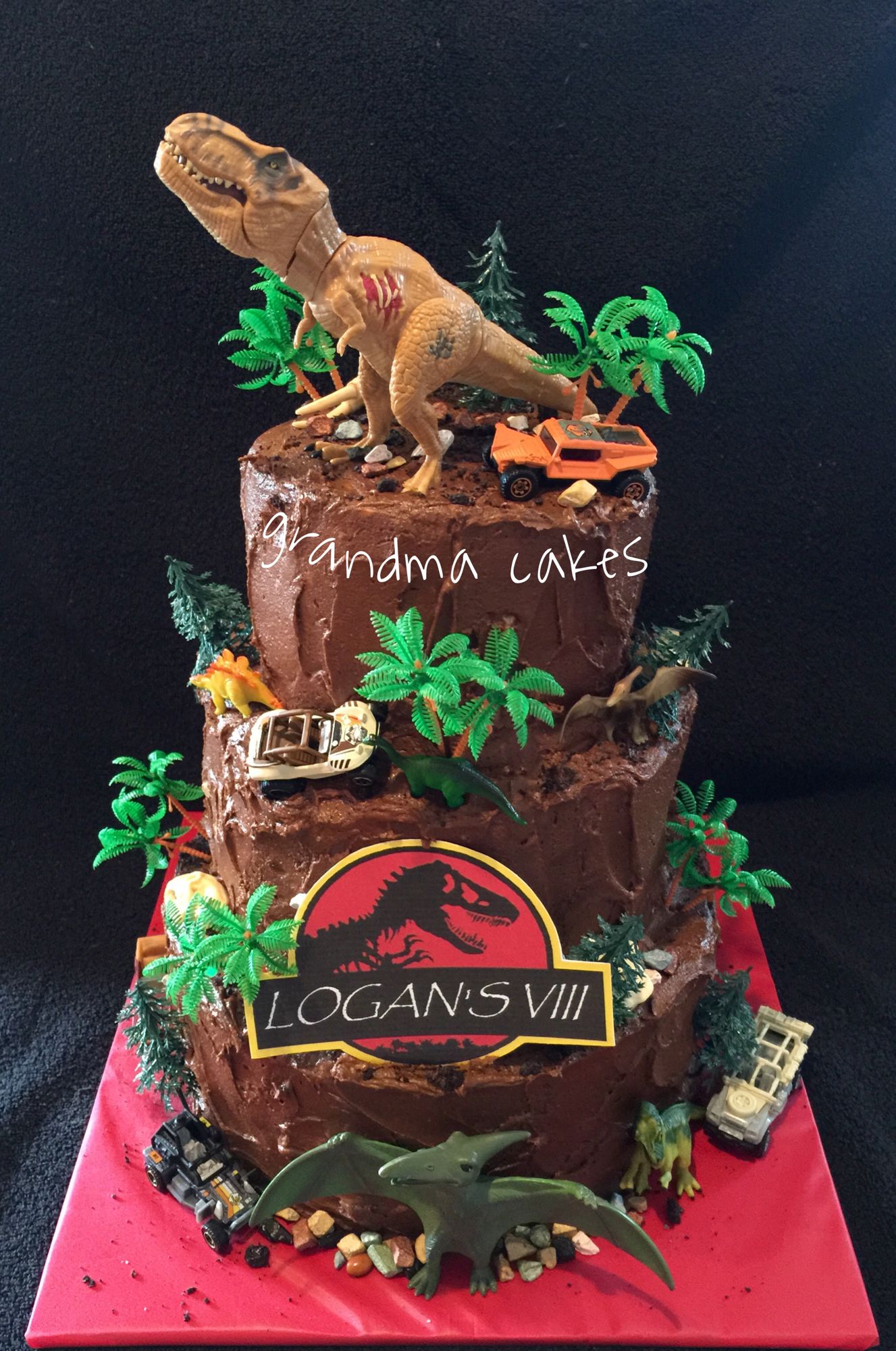 pasteles de jurassic park