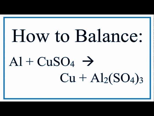 al cuso4 reaction