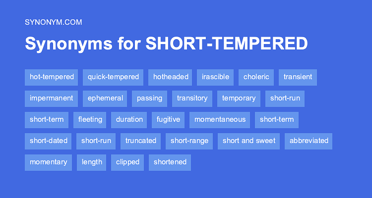 temper synonyms