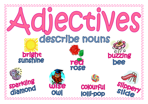 adjectives poster