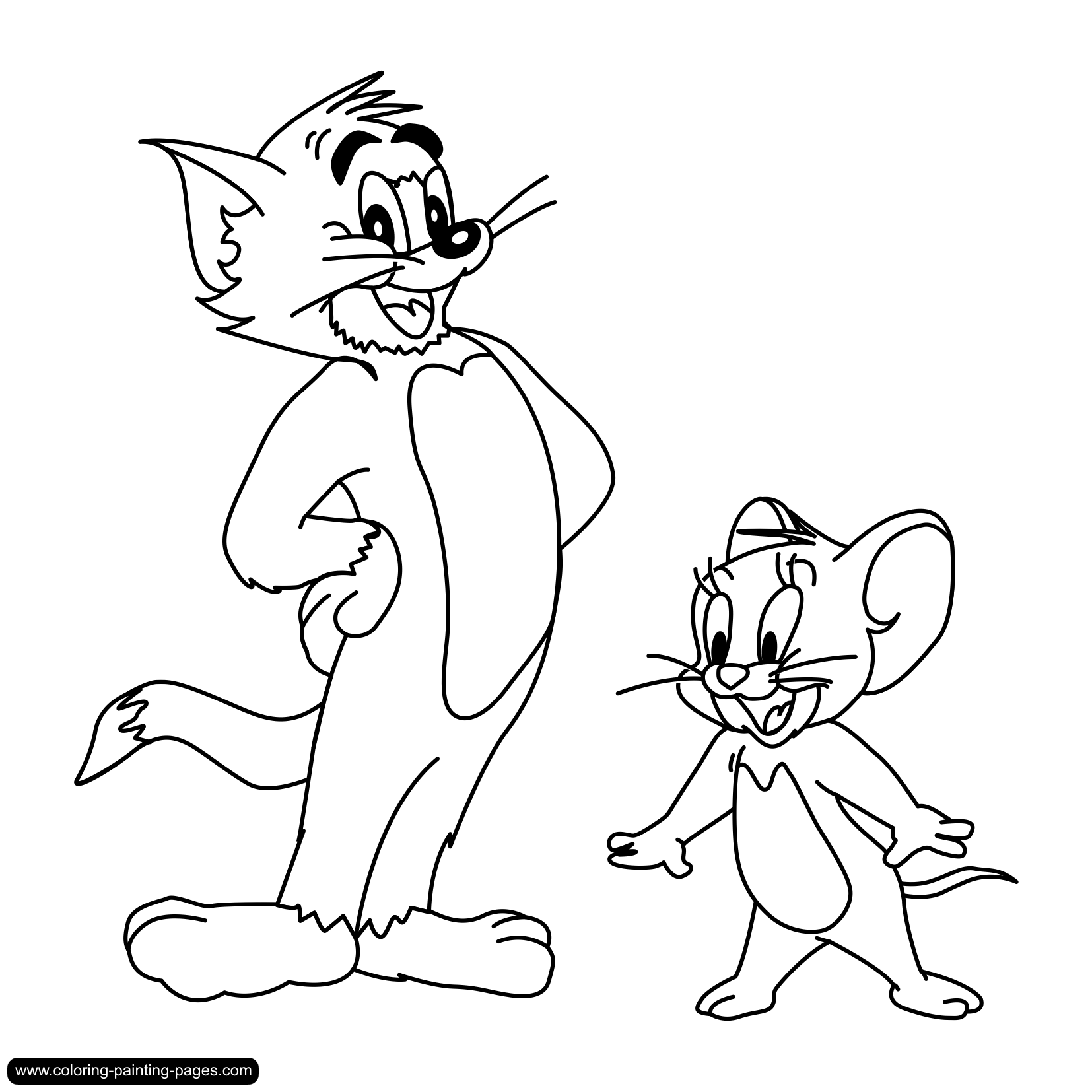 dibujos para colorear de tom y jerry