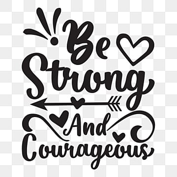 courage clipart black and white