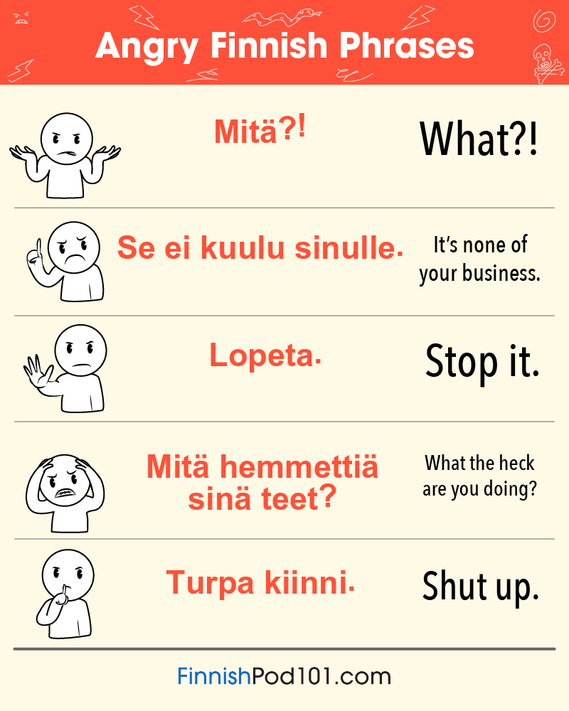 angry finnish phrases