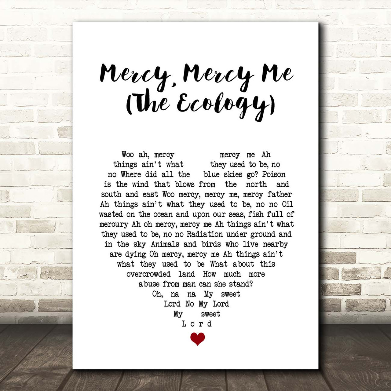 mercy mercy me lyrics