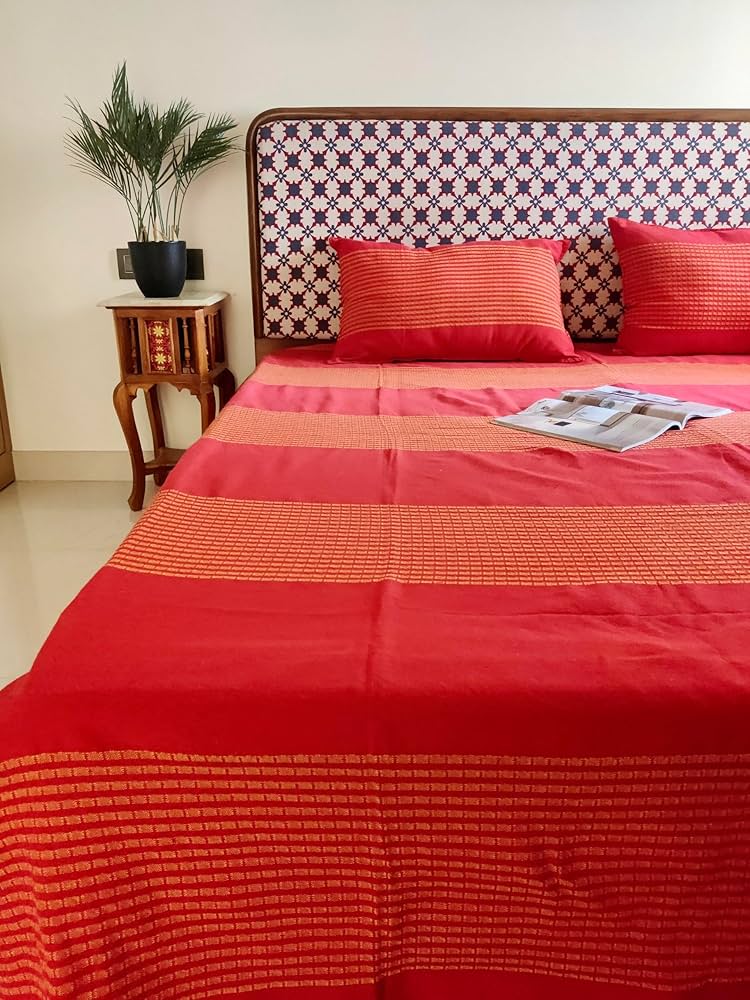 handloom cotton bed sheets