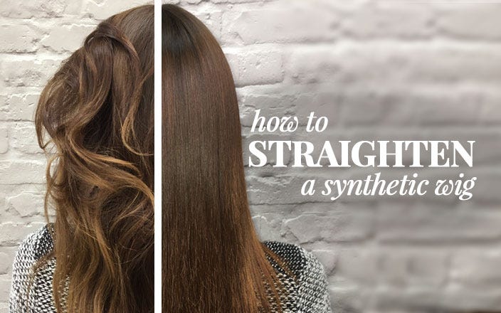 can you straighten a synthetic wig