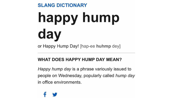 humpday significado