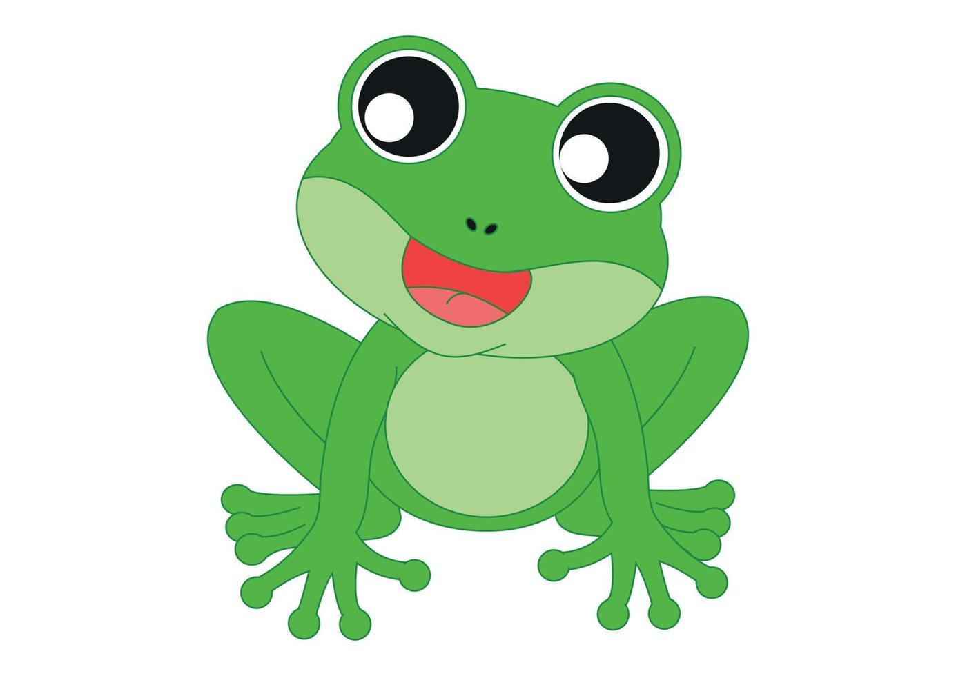 green frog cartoon