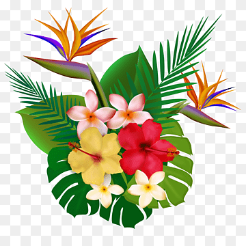 jungle flowers clipart