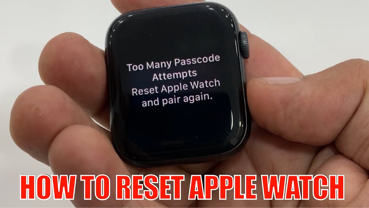 how to reset apple watch and pair again