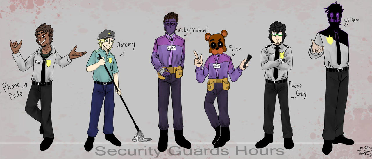 who is the security guard in fnaf 1