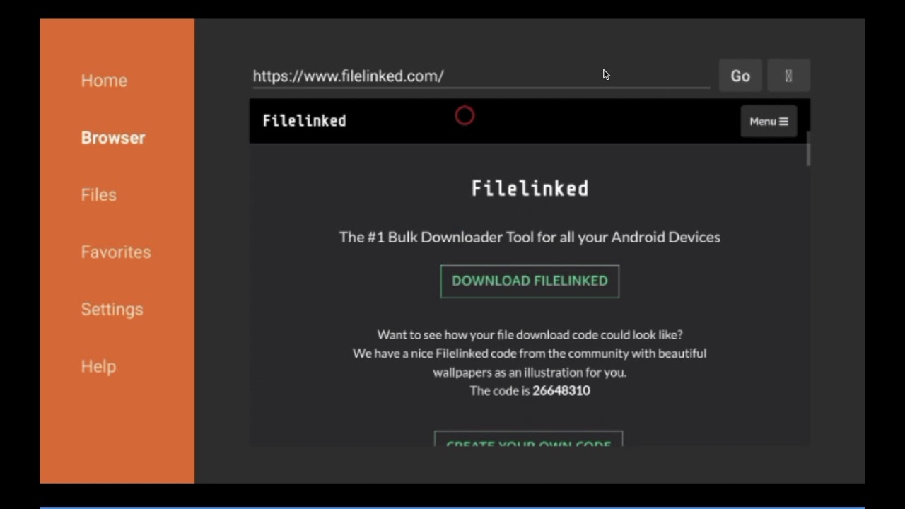 download filelinked