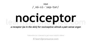 nociceptors pronunciation