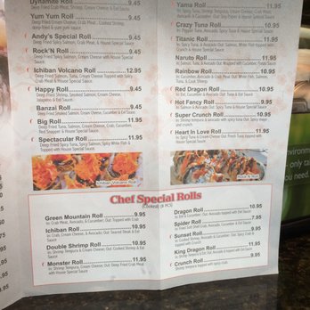 ichiban grill menu