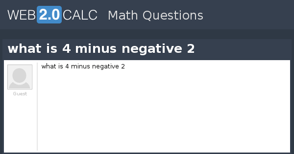 negative 4 minus negative 2