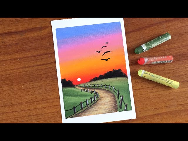 oil pastel drawing beginners