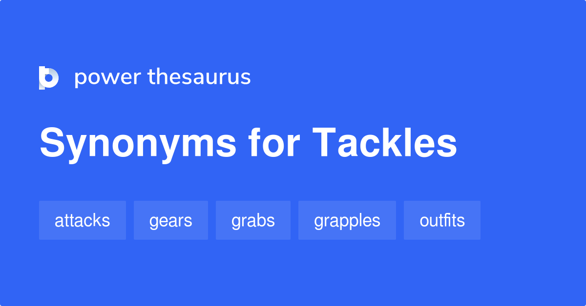 tackles synonym