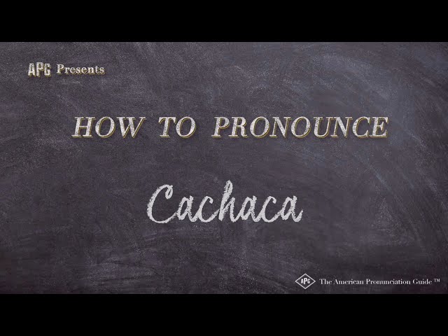 cachaça pronounce