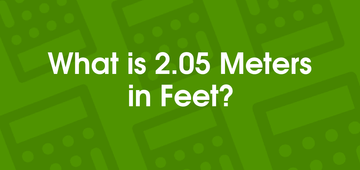 2.05 meters to feet