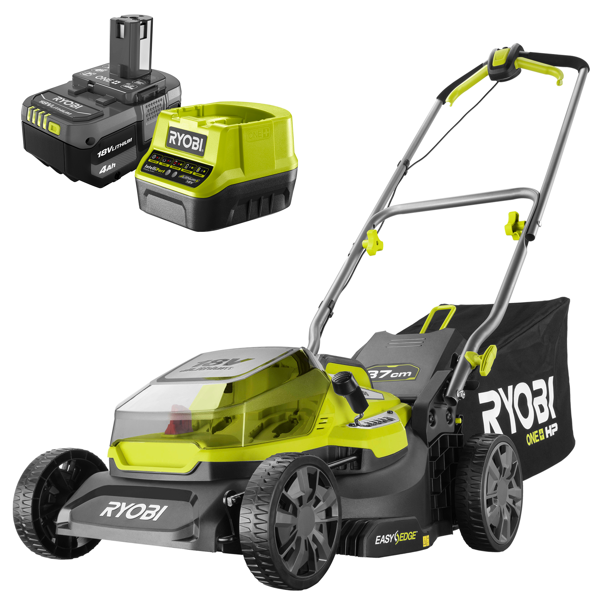 battery lawn mower ryobi