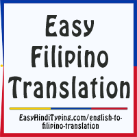 tagalog to english with correct grammar