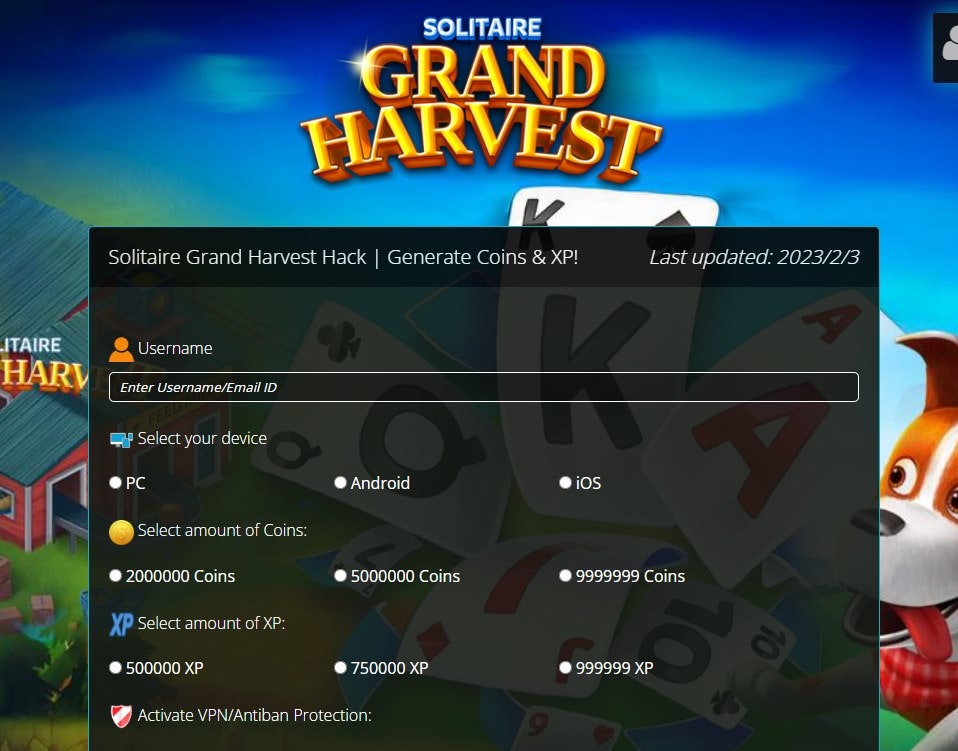 grand harvest solitaire hacks