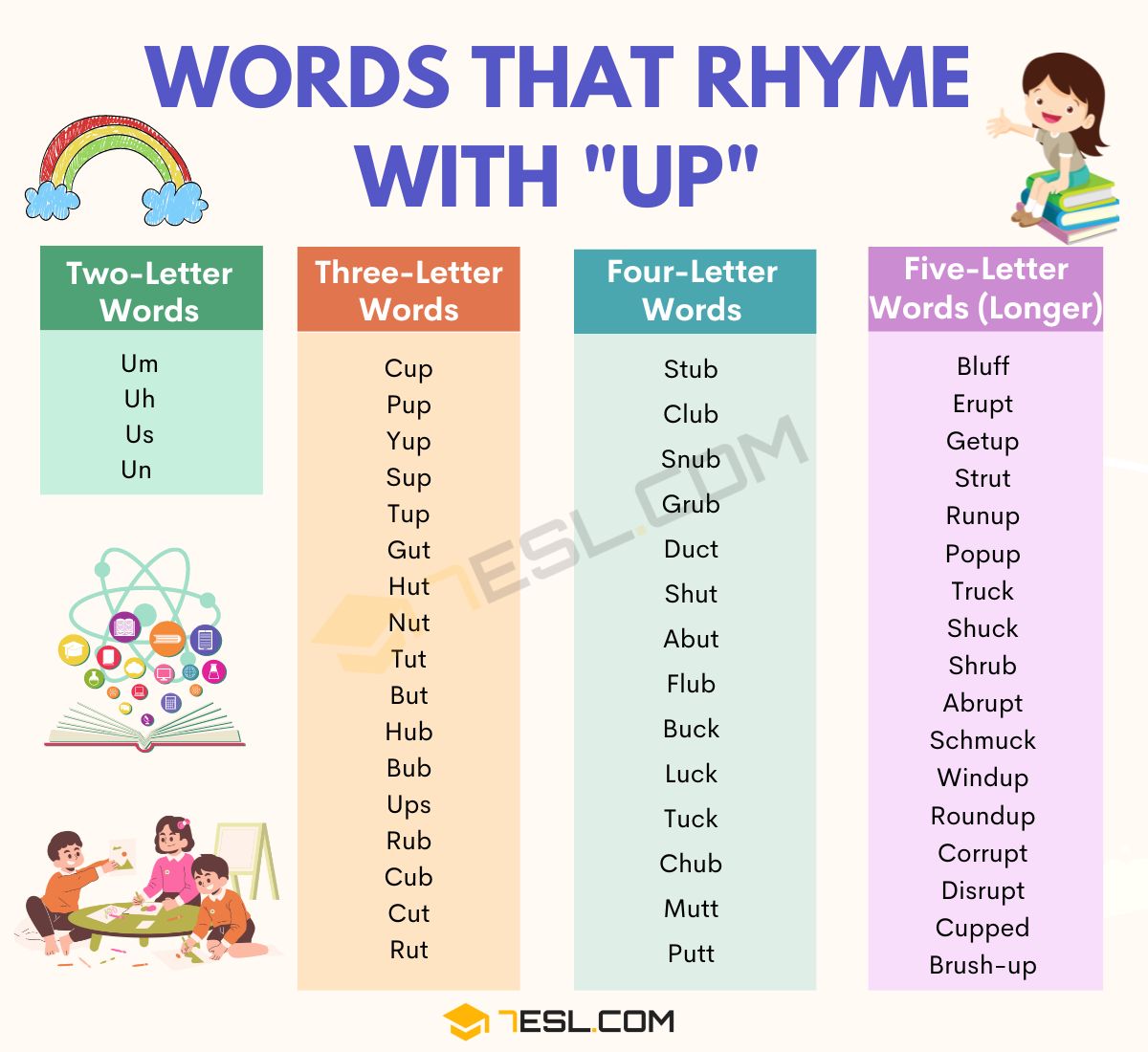 us rhyming words