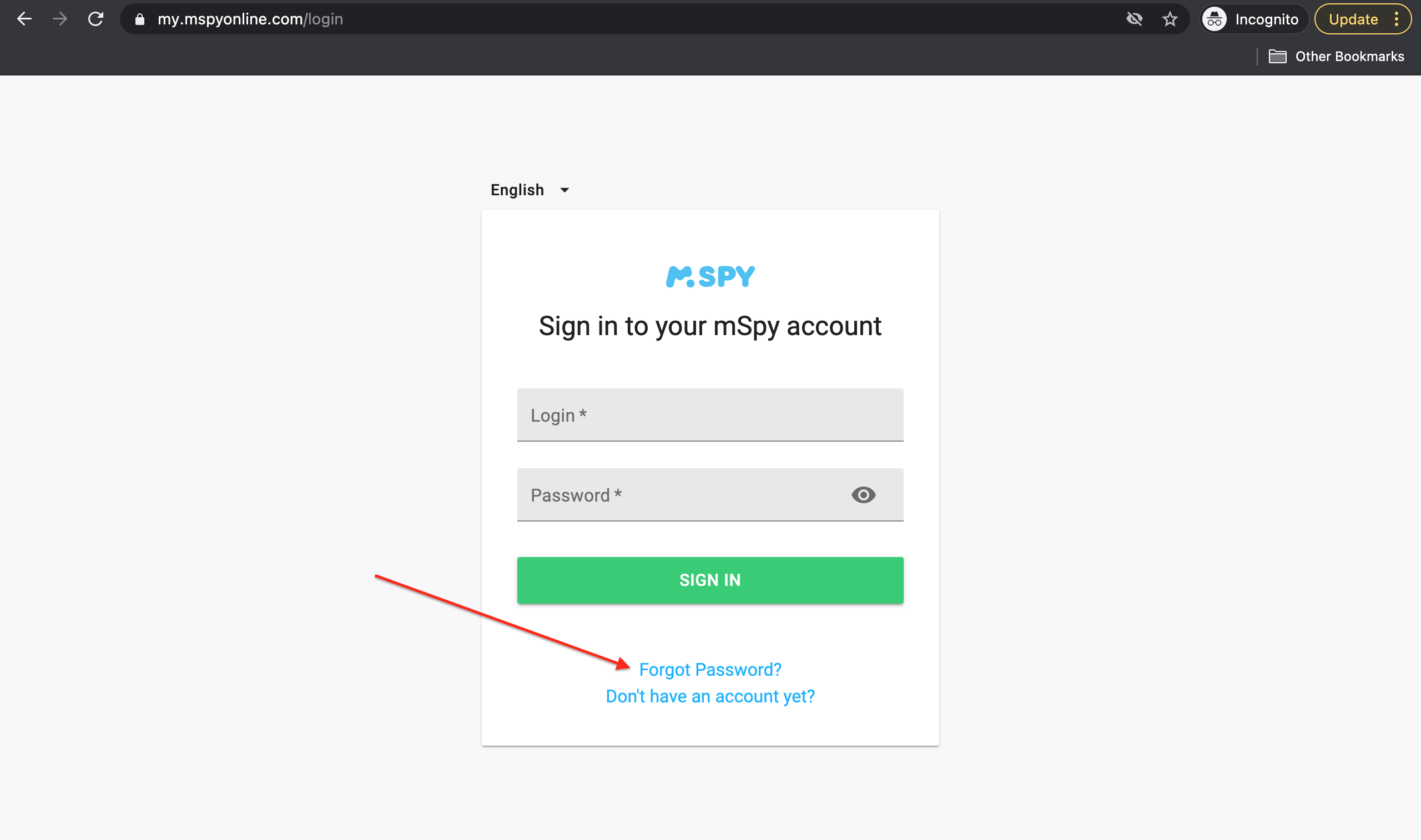 mspy login