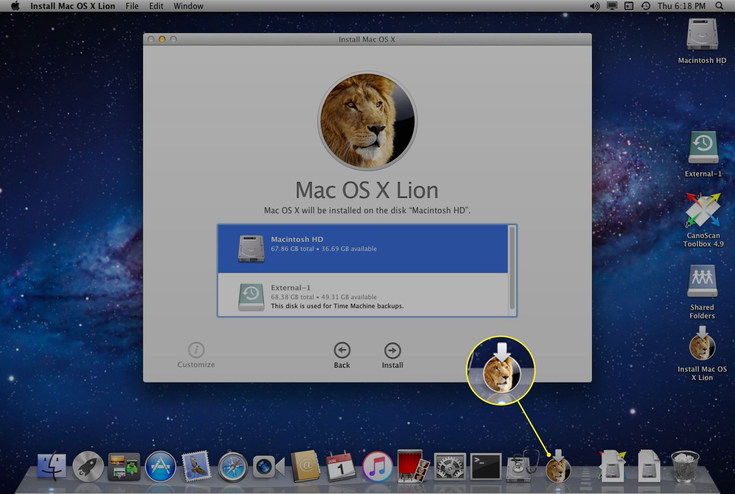 mac os lion installer