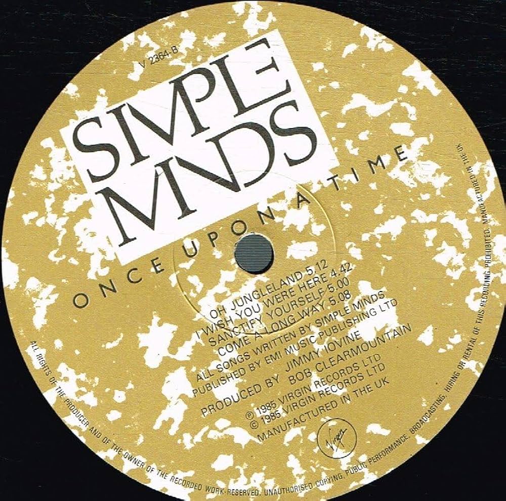 simple minds once upon a time songs