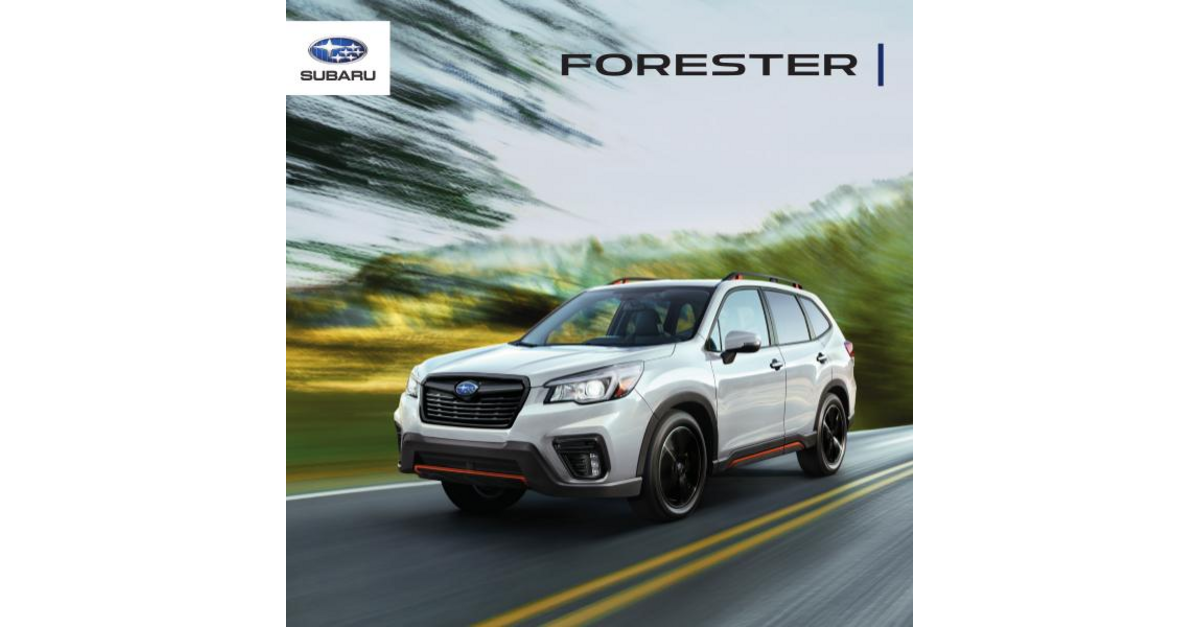 subaru forester 2020 brochure