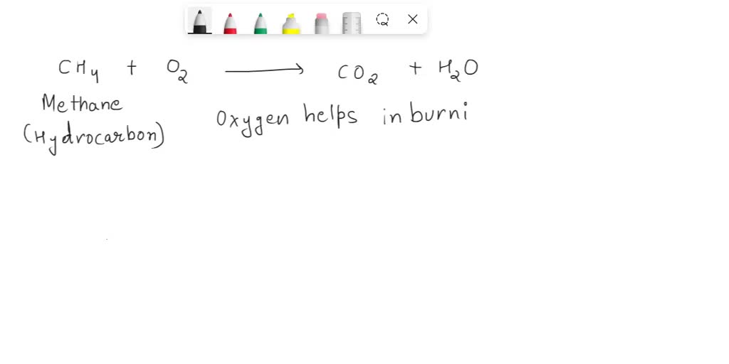 ch4 o2 co2 h2o balanced equation