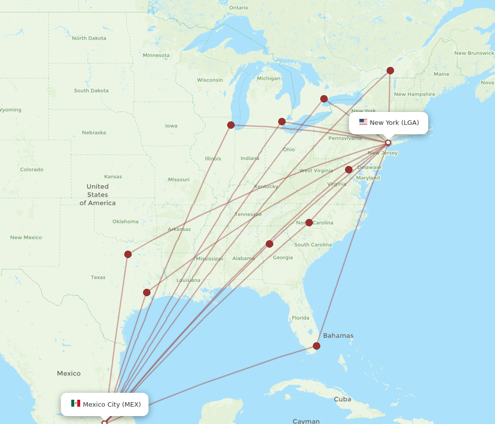 flights to mexico city from nyc