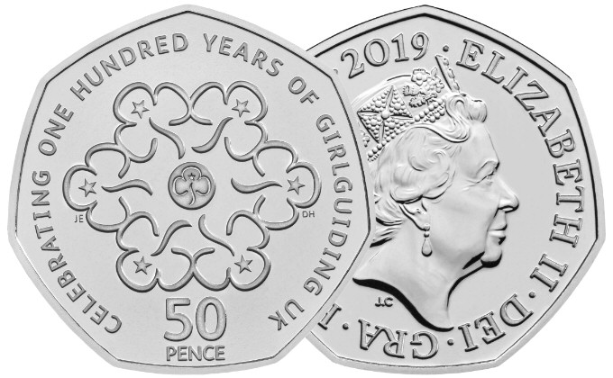 girlguiding uk 50p