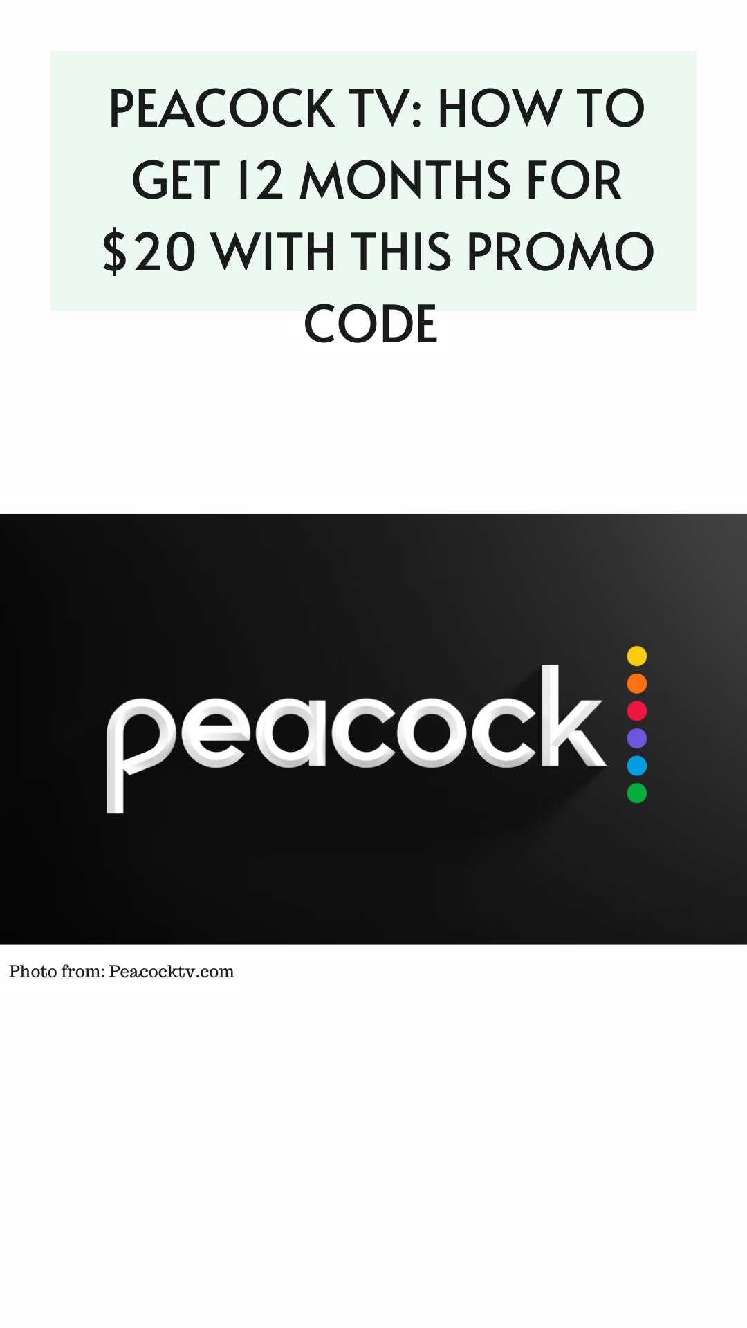 peacock 19.99 code