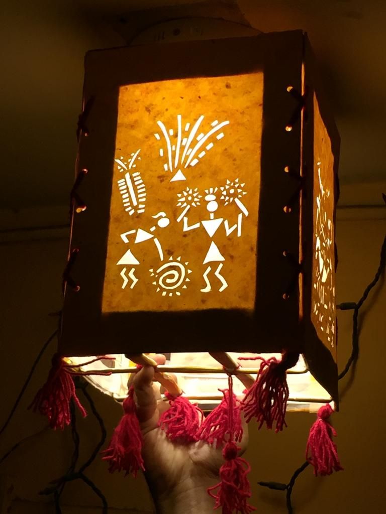 handmade diwali lantern