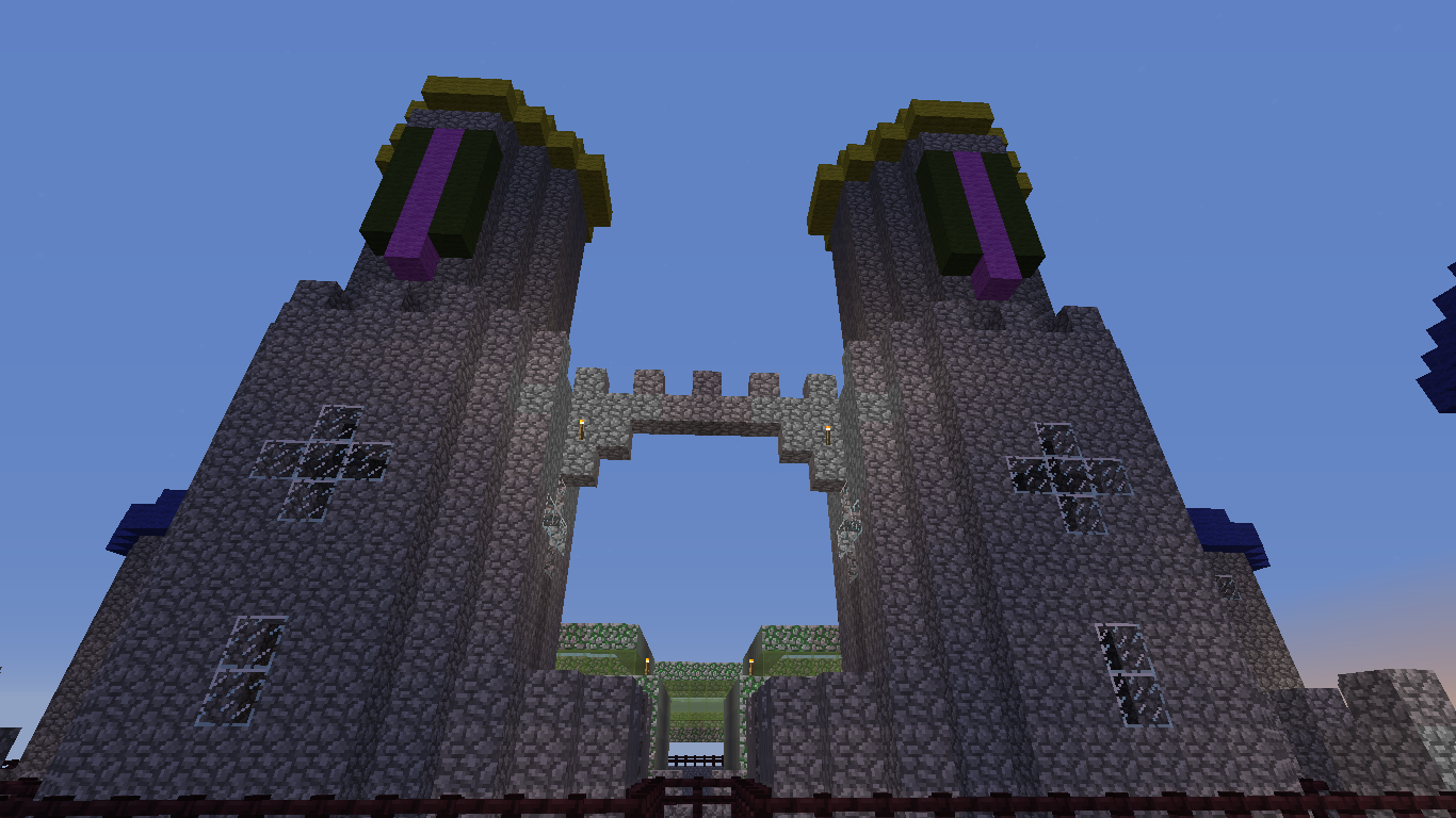 minecraft cobblestone castle