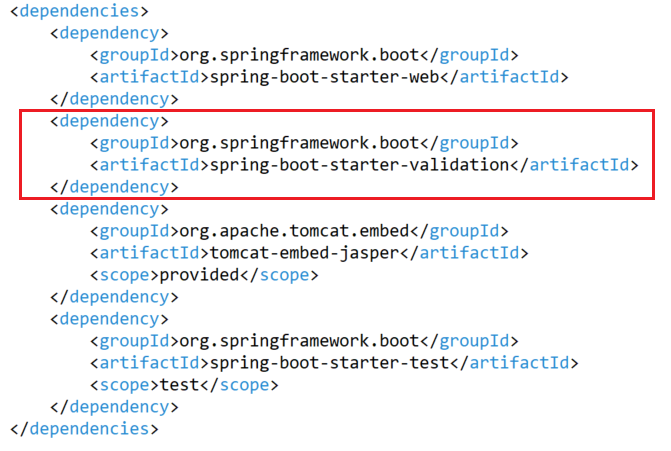 spring boot starter validation