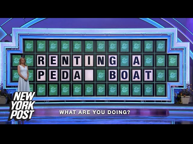 renting a pedal boat wheel of fortune