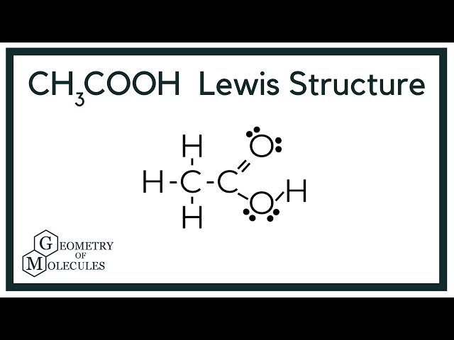 acetic acid lewis dot structure