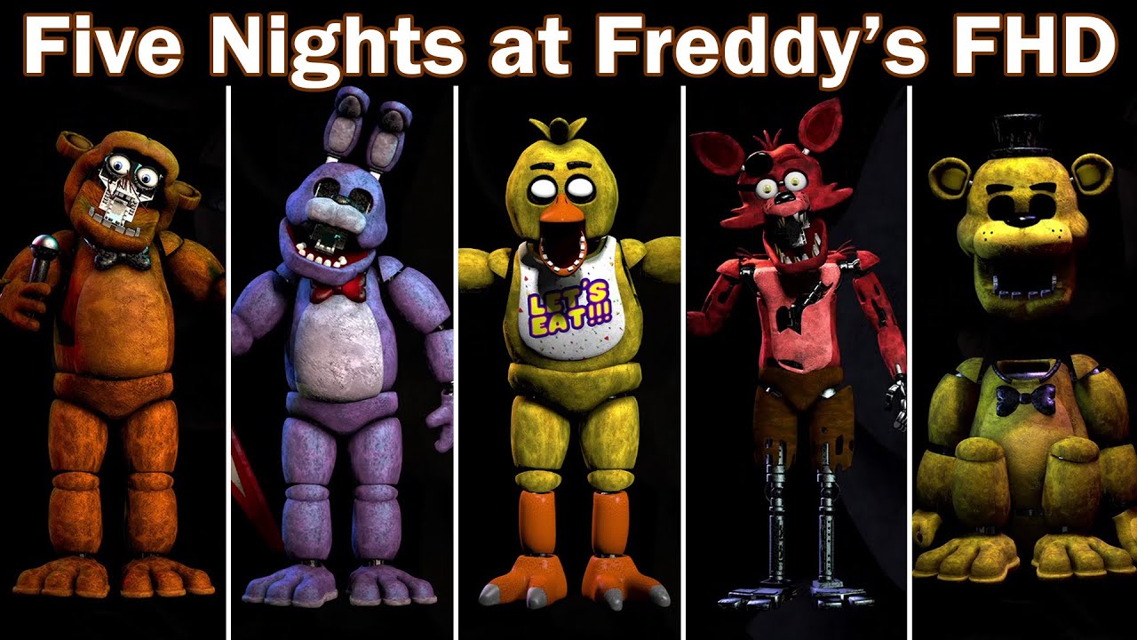 fnaf 1 animatronics