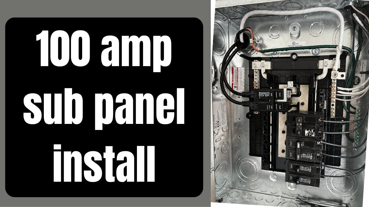 100 amp sub panel