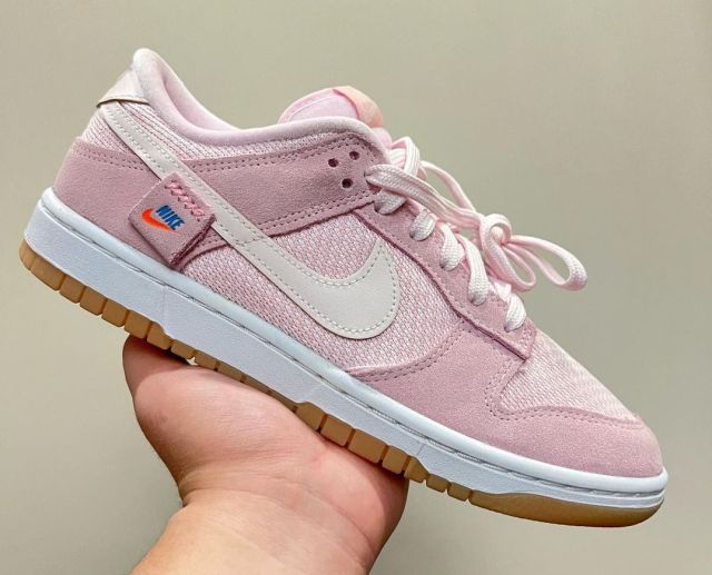 nike dunk pink teddy bear