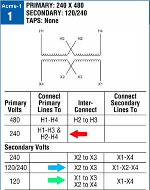 acme transformer wiring diagrams