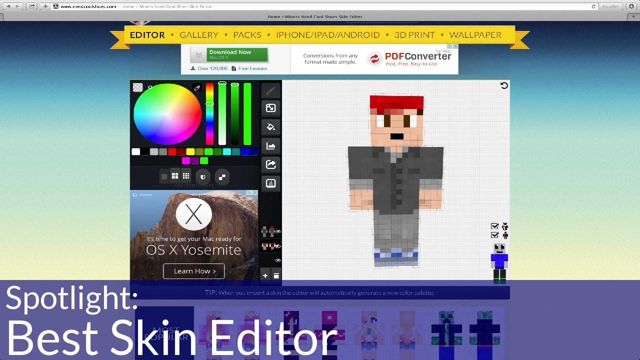 minecraft skins net editor