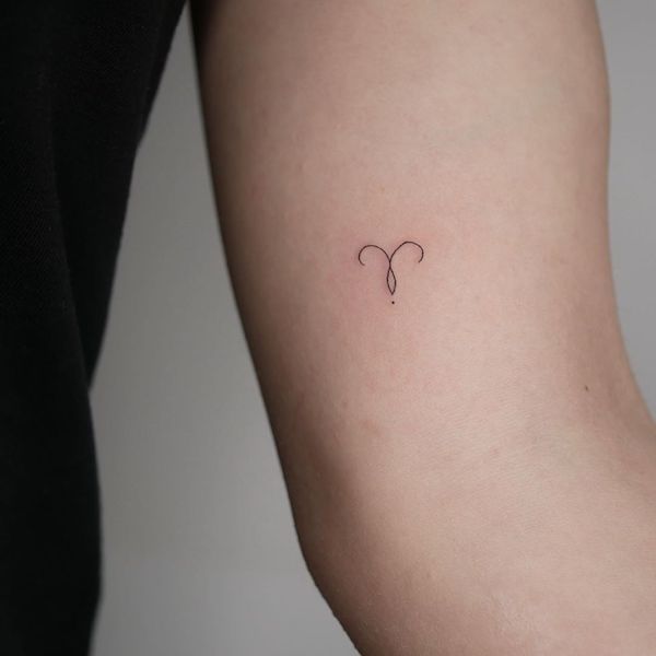 aries sign tattoo