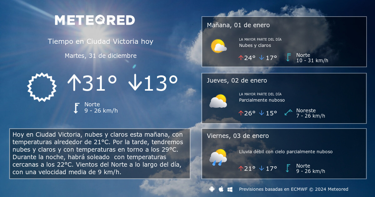 clima de 10 días para ciudad victoria