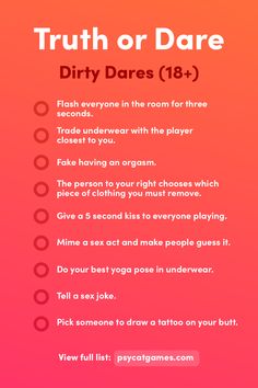 dare or truth questions dirty